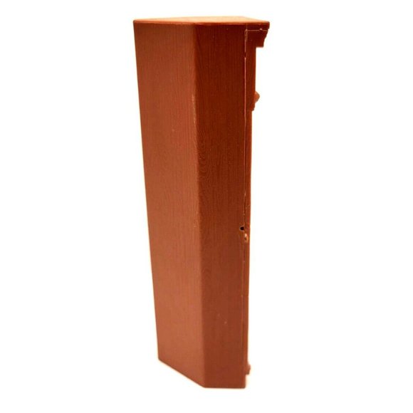 2005 Fisher-Price Loving Family Dollhouse Brown Corner Bookcase Book Shelf Curio - Picture 4 of 6